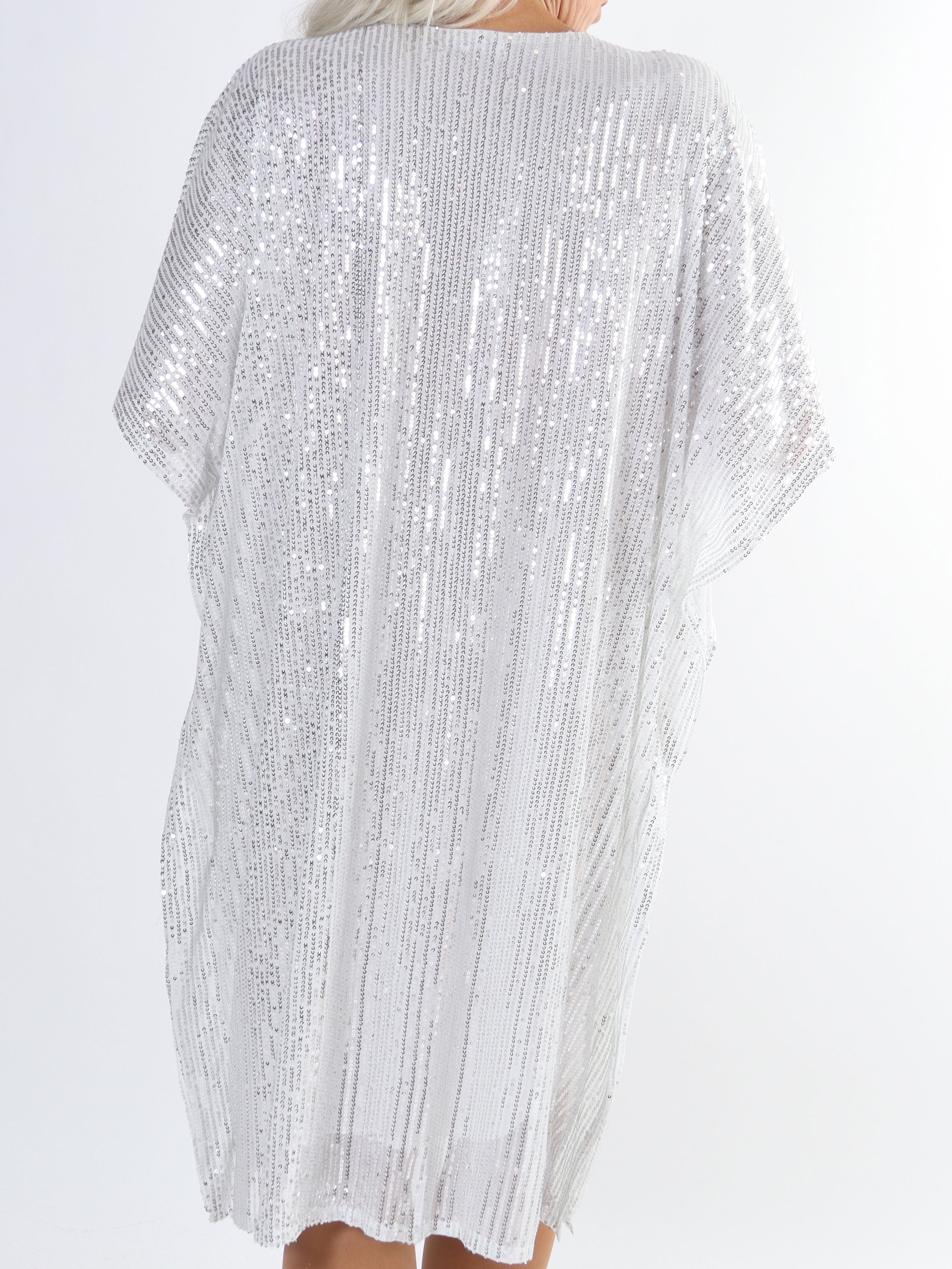 Azmina - Plus size tunikakjole i løs pasform med pailletter